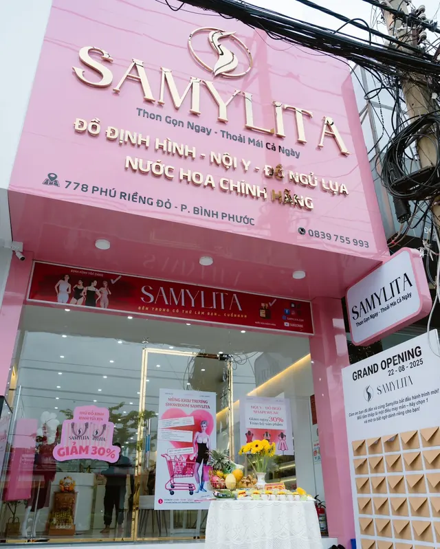 Mặt tiền showroom Samylita, 778 Phú Riềng Đỏ